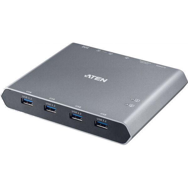 Aten Przełšcznik 2-Port 4K DP USB-C KVM Dock Switch with Power