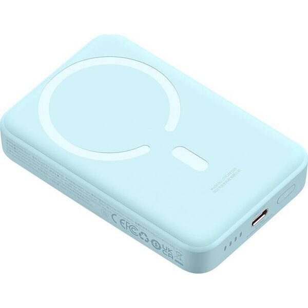 Powerbank Baseus Magnetic Mini 30W 10000mAh Niebieski