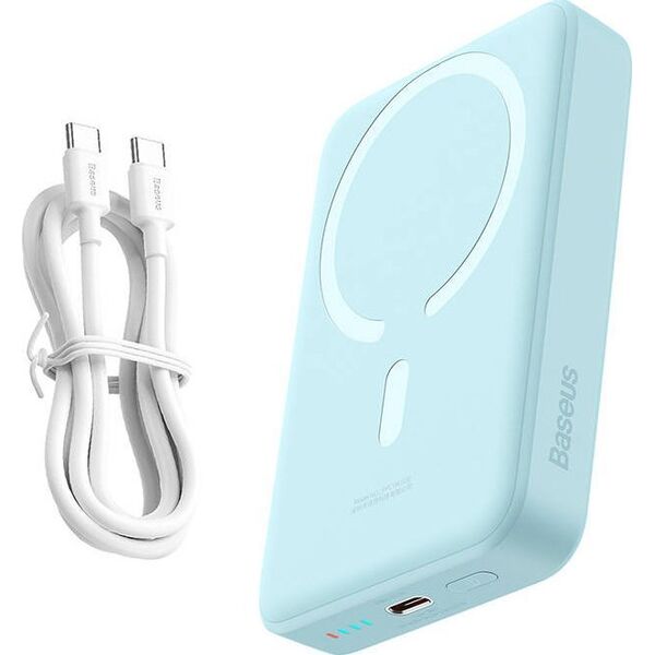 Powerbank Baseus Magnetic Mini 30W 10000mAh Niebieski