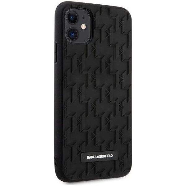 Karl Lagerfeld Etui Karl Lagerfeld KLHCN61RUPKLPK Apple iPhone 11/XR hardcase czarny/black 3D Monogram