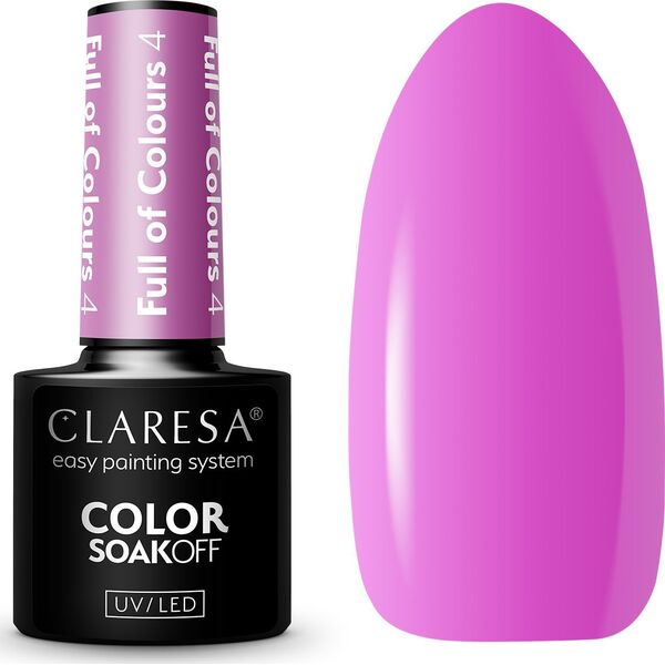 Activeshop CLARESA Lakier hybrydowy Full of colours 4 -5g