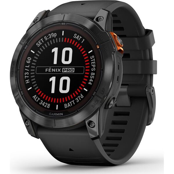 Zegarek sportowy Garmin Fenix 7x Pro Solar Szaro-czarny (010-02778-01)
