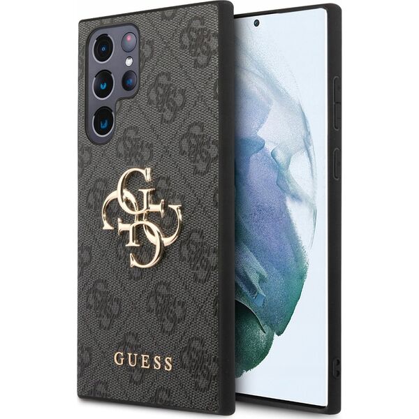 Guess Guess 4G Big Metal Logo - Etui Samsung Galaxy S23 Ultra (szary)