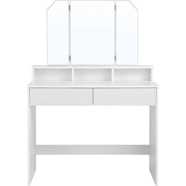 Glamour Toaletka z trójdzielnym lustrem 100 cm GLAMOUR