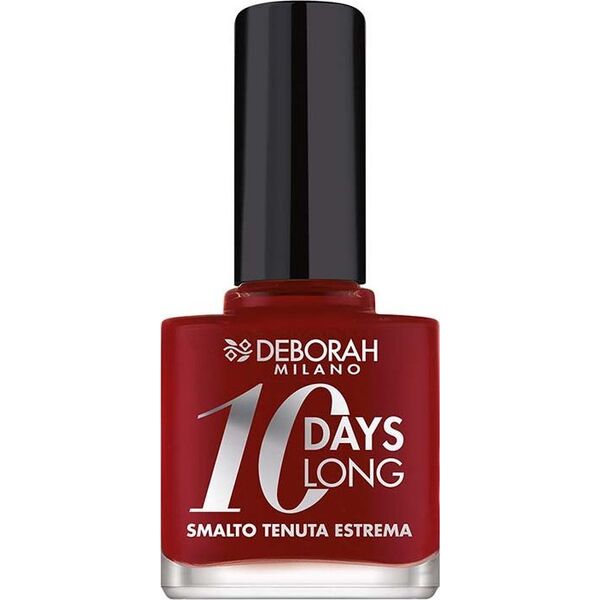Deborah Deborah, 10 Days Long, Quick-Dry, Nail Polish, 161, Dark Red, 11 ml For Women