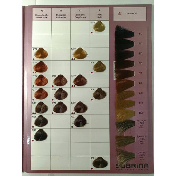 Subrina Professional Subrina Professional, Unique, Permanent Hair Dye, 4/0 Medium Chestnut, 100 ml For Women