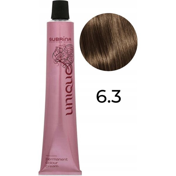 Subrina Professional Subrina Professional, Unique, Permanent Hair Dye, 6/3 Dark Blonde Cendre, 100 ml For Women