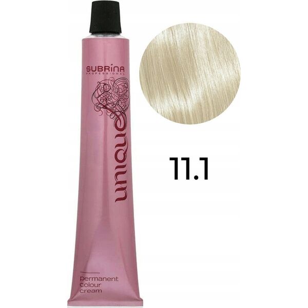 Subrina Professional Subrina Professional, Unique, Permanent Hair Dye, 11/1 Special Ash Blond, 100 ml For Women