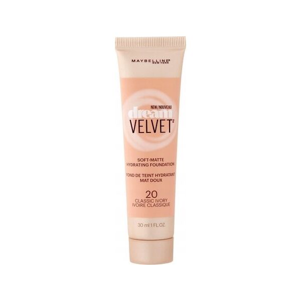 Maybelline  Maybelline, Dream Velvet, Soft Matte, Cream Foundation, 20, Classic Ivory, 30 ml For Women