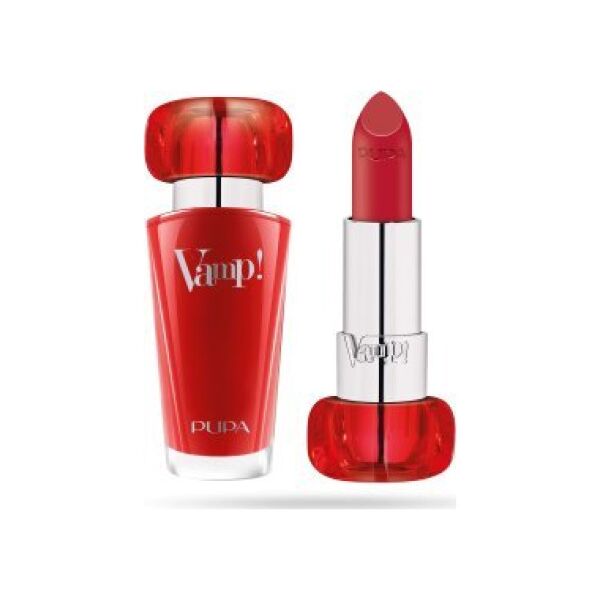 Pupa Pupa, Vamp!, Paraben-Free, Volume, Cream Lipstick, 202, Lovely Cherry, 3.5 g For Women