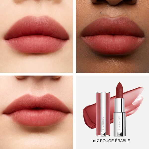 Givenchy Givenchy, Le Rouge Sheer Velvet, Matte, Cream Lipstick, 17, Rouge Erable, Refillable, 3.4 g For Women