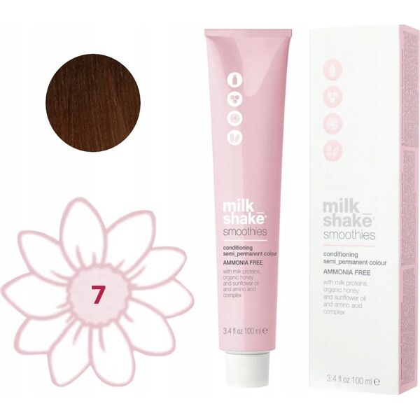 Milk Shake Milk Shake, Smoothies, Ammonia-Free, Semi-Permanent Hair Dye, 77N Medium Blond, 100 ml For Women