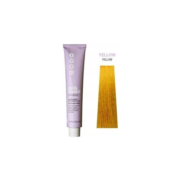 Milk Shake Milk Shake, Creative, SLS/SLES-Free, Permanent Hair Dye,  Yellow, 100 ml For Women