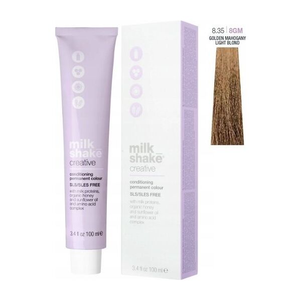 Milk Shake Milk Shake, Creative, SLS/SLES-Free, Permanent Hair Dye, 8.358GM Maui Mocha, 100 ml For Women