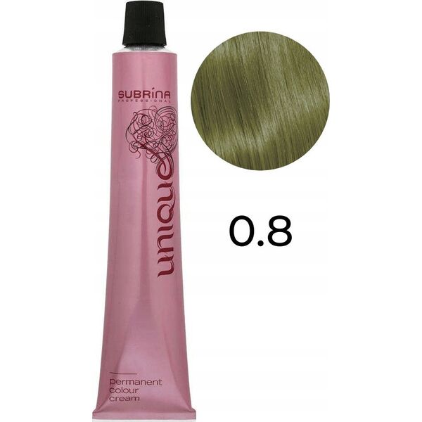 Subrina Professional Subrina Professional, Unique, Permanent Hair Dye, 0/8 Matte, 100 ml For Women