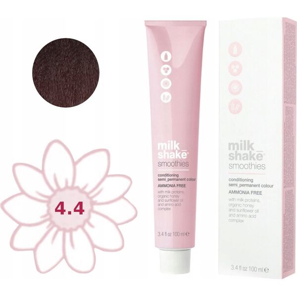 Milk Shake Milk Shake, Smoothies, Ammonia-Free, Semi-Permanent Hair Dye, 4.414CA , 100 ml For Women