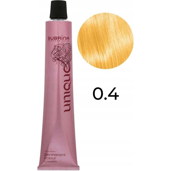 Subrina Professional Subrina Professional, Unique, Permanent Hair Dye, 0/4 Golden, 100 ml For Women