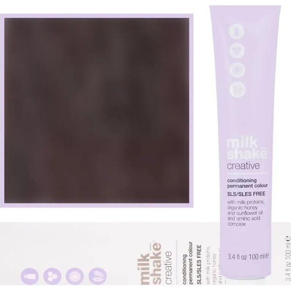 Milk Shake Milk Shake, Creative, SLS/SLES-Free, Permanent Hair Dye, 4.4314CGA Exotic Medium Brown, 100 ml For Women