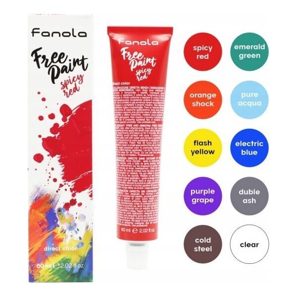 Fanola Fanola, Free Paint, Semi-Permanent Hair Dye,  Clear, 60 ml For Women