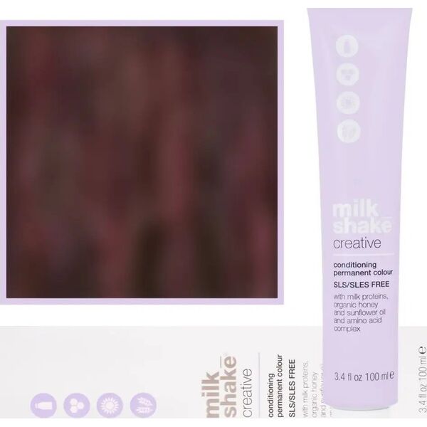 Milk Shake Milk Shake, Creative, SLS/SLES-Free, Permanent Hair Dye, 4.64R Red Medium Brown, 100 ml For Women