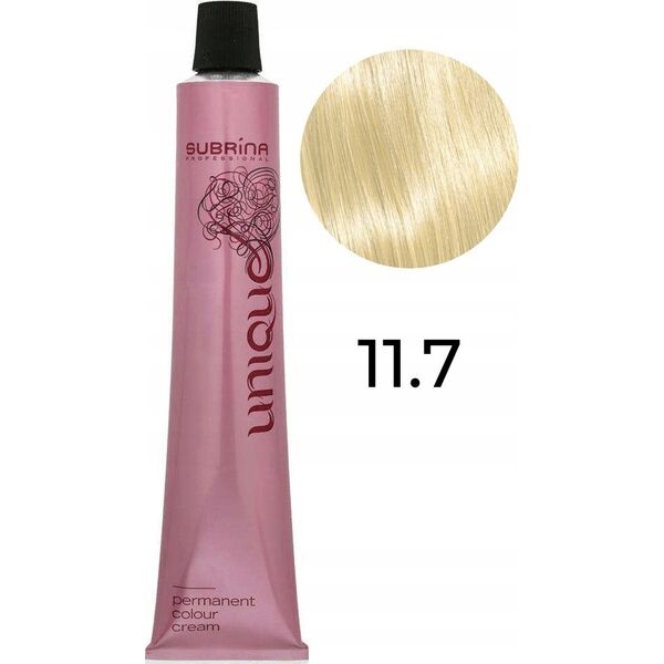 Subrina Professional Subrina Professional, Unique, Permanent Hair Dye, 11/7 Special Chestnut Blond, 100 ml For Women