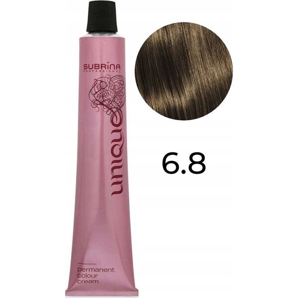 Subrina Professional Subrina Professional, Unique, Permanent Hair Dye, 6/8 Dark Blonde Matte, 100 ml For Women