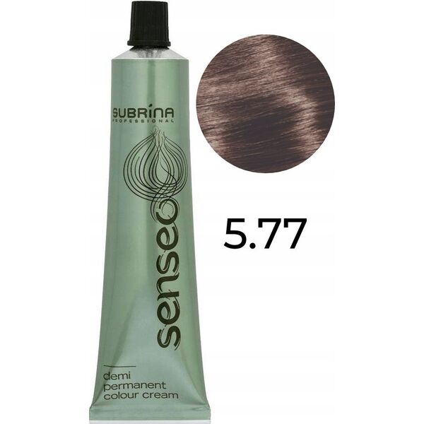 Subrina Professional Subrina Professional, Senseo, Ammonia-Free, Demi-Permanent Hair Dye, 5/77 Light Chestnut Intensive Brown, 60 ml For Women