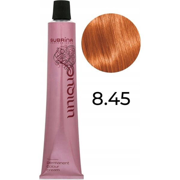 Subrina Professional Subrina Professional, Unique, Permanent Hair Dye, 8/45 Gold Cooper, 100 ml For Women
