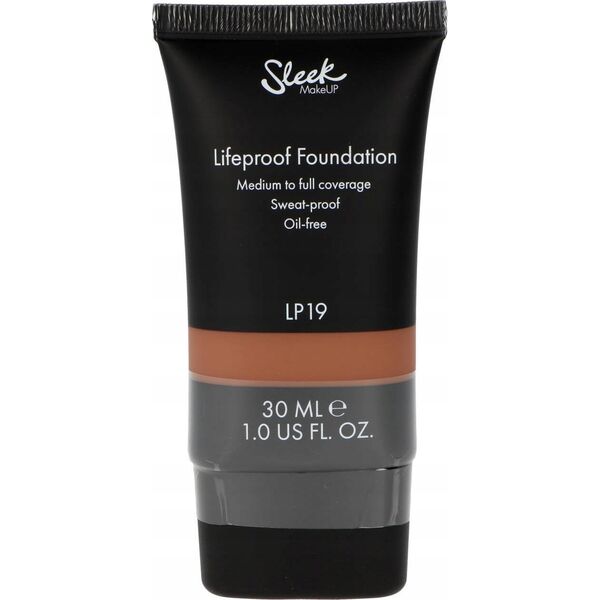 Sleek MakeUP Sleek MakeUP, Lifeproof, Oil Free, High Cover, Cream Foundation, Lp19, 30 ml For Women