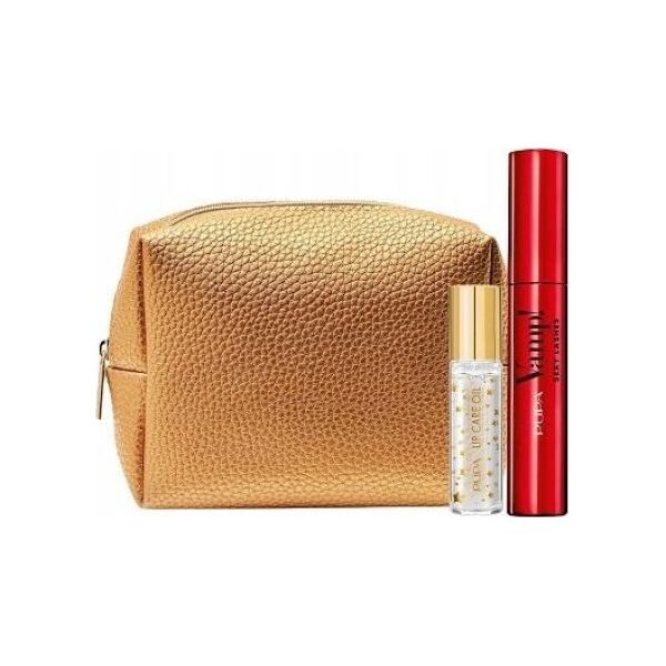Pupa Set Pupa: Vamp!, Nourishing, Lip Oil, 9.5 ml + Vamp! Sexy Lashes, Paraben-Free, Mascara, 001, Black, 12 ml For Women
