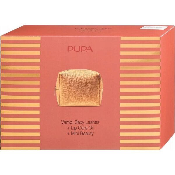 Pupa Set Pupa: Vamp!, Nourishing, Lip Oil, 9.5 ml + Vamp! Sexy Lashes, Paraben-Free, Mascara, 001, Black, 12 ml For Women