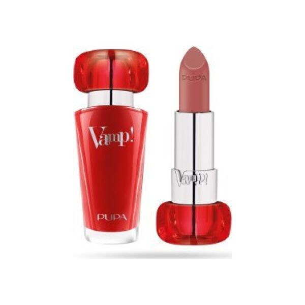 Pupa Pupa, Vamp!, Paraben-Free, Volume, Cream Lipstick, 107, Rosewood, 3.5 g For Women