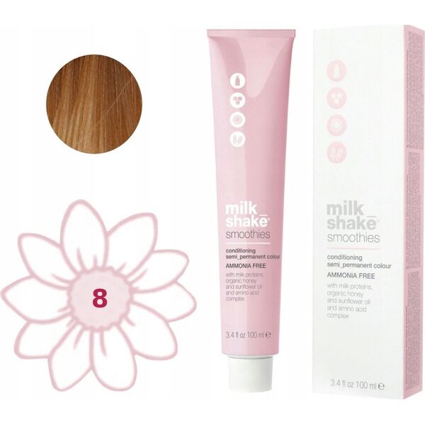 Milk Shake Milk Shake, Smoothies, Ammonia-Free, Semi-Permanent Hair Dye, 88N Light Blond, 100 ml For Women