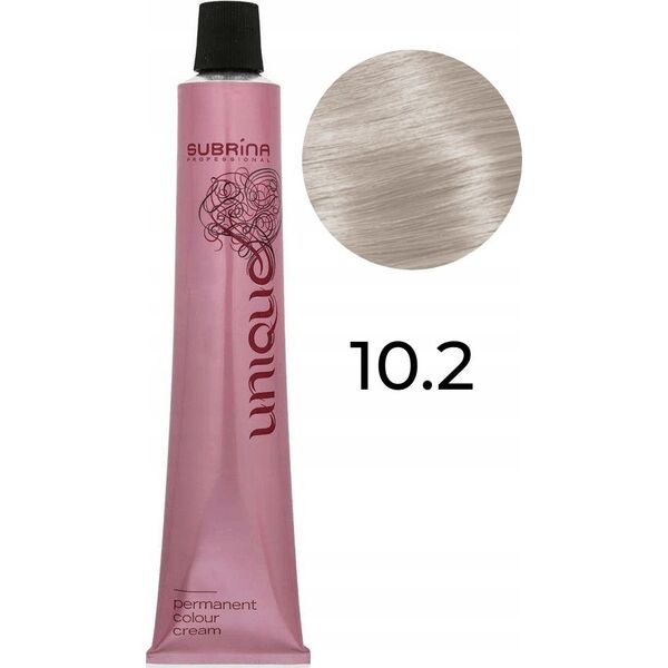 Subrina Professional Subrina Professional, Unique, Permanent Hair Dye, 10/2 Bright Pearl Blonde, 100 ml For Women
