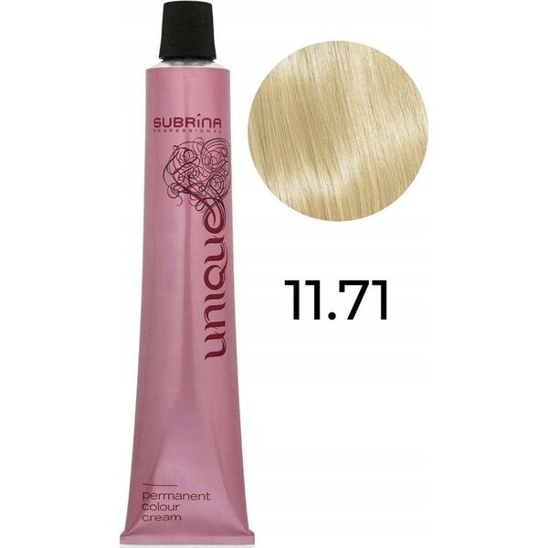 Subrina Professional Subrina Professional, Unique, Permanent Hair Dye, 11/71 Special Chestnut Ash Blond, 100 ml For Women