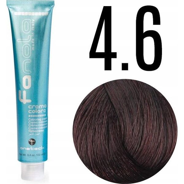 Fanola Fanola, Crema Colore, Permanent Hair Dye, 4.6 Chestnut Red, 100 ml For Women