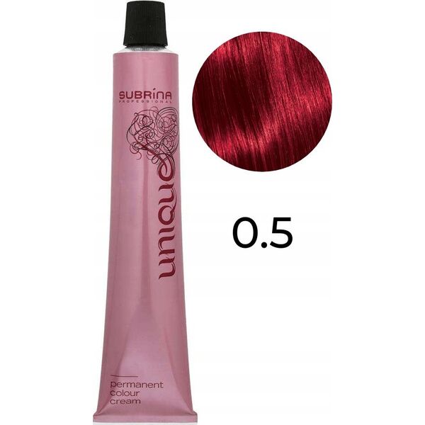 Subrina Professional Subrina Professional, Unique, Permanent Hair Dye, 0/5 Red, 100 ml For Women