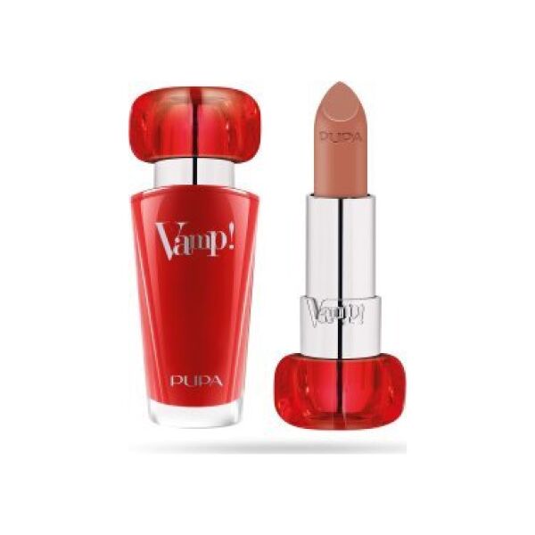 Pupa Pupa, Vamp!, Paraben-Free, Volume, Cream Lipstick, 105, Light Chestnut, 3.5 g For Women