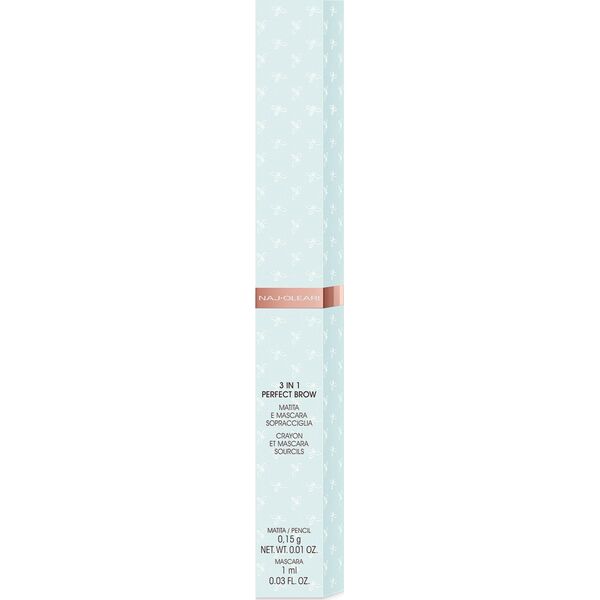 Naj Oleari Naj Oleari, Perfect Brow, Double-Ended, Eyebrow Cream Pencil & Gel 2-In-1, 01, Blonde, 1 ml For Women