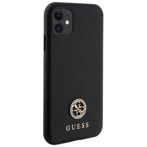 Guess Etui Guess GUHCN61PS4DGPK Apple iPhone 11/XR hardcase Strass Metal Logo czarny/black