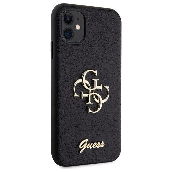 Guess Etui Guess GUHCN61HG4SGK Apple iPhone 11/XR hardcase Glitter Script Big 4G czarny/black