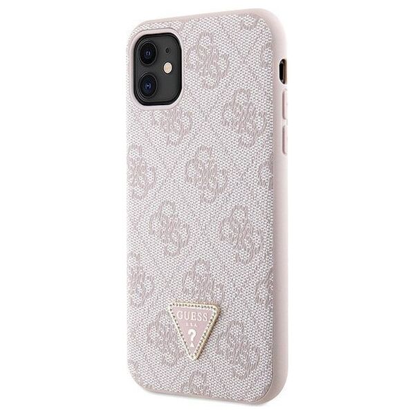 Guess Etui Guess GUHCN61P4TDSCPP Apple iPhone 11/XR hardcase Crossbody 4G Metal Logo różowy/pink