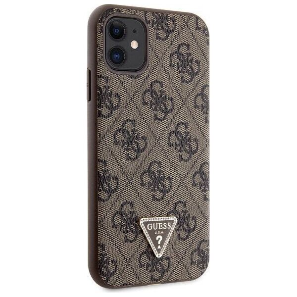 Guess Etui Guess GUHCN61P4TDSCPW Apple iPhone 11/XR hardcase Crossbody 4G Metal Logo brązowy/brown