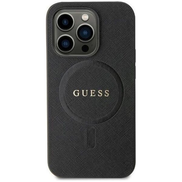 Guess Etui Guess GUHMN61PSAHMCK Apple iPhone 11/XR hardcase Saffiano MagSafe czarny/black