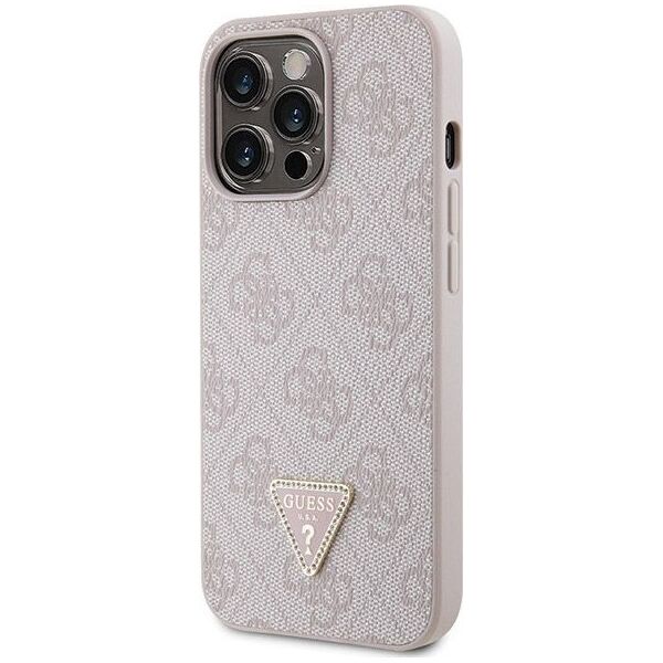 Guess Etui Guess GUHCP13XP4TDSCPP Apple iPhone 13 Pro Max hardcase Crossbody 4G Metal Logo różowy/pink