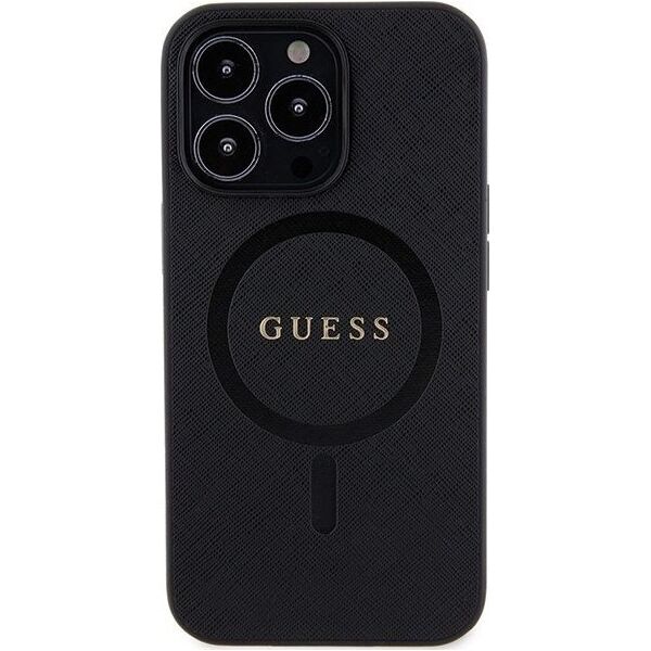 Guess Etui Guess GUHMP13XPSAHMCK Apple iPhone 13 Pro Max hardcase Saffiano MagSafe czarny/black