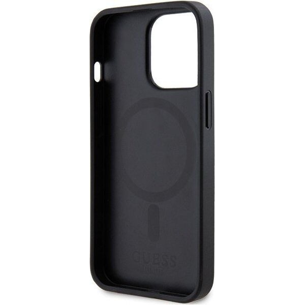 Guess Etui Guess GUHMP13XPSAHMCK Apple iPhone 13 Pro Max hardcase Saffiano MagSafe czarny/black