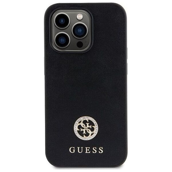 Guess Etui Guess GUHCP13LPS4DGPK Apple iPhone 13 Pro hardcase Strass Metal Logo czarny/black