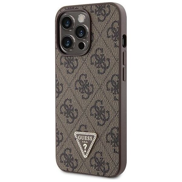 Guess Etui Guess GUHCP13LP4TDSCPW Apple iPhone 13/13 Pro hardcase Crossbody 4G Metal Logo brązowy/brown