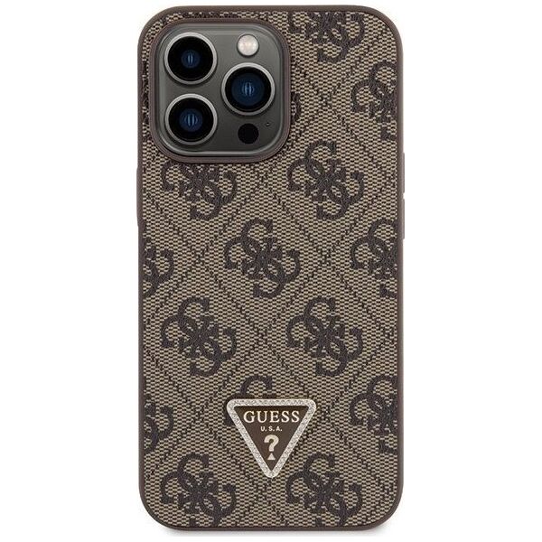 Guess Etui Guess GUHCP13LP4TDSCPW Apple iPhone 13/13 Pro hardcase Crossbody 4G Metal Logo brązowy/brown
